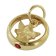 trendor 73464 Gold Taufring-Anhänger mit goldplattierter Halskette Bild 2