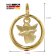 trendor 73464 Baptism Ring Pendant Gold 333 8 ct + Gold-Plated Silver Necklace Image 7
