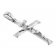 trendor 35852 Silver Men's Necklace with Cross Pendant Image 2