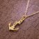 trendor 35801 Gold Pendant Anchor on Gold-Plated Necklace Image 2