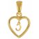 trendor 51850-C Heart Pendant with Letter C Gold Plated 925 Silver Image 2