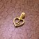 trendor 51850-H Heart Pendant with Letter H Gold Plated 925 Silver Image 3
