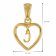 trendor 51850-J Heart Pendant with Letter J Gold Plated 925 Silver Image 4