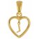 trendor 51850-L Heart Pendant with Letter L Gold Plated 925 Silver Image 2