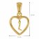 trendor 51850-L Heart Pendant with Letter L Gold Plated 925 Silver Image 4