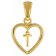 trendor 51850-T Heart Pendant with Letter T Gold Plated 925 Silver Image 2