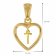 trendor 51850-T Heart Pendant with Letter T Gold Plated 925 Silver Image 4
