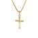 trendor 51954 Children's Cross Pendant Gold 585 on Gold-Plated Silver Chain Image 1