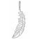 trendor 63522 Necklace With Large Silver Feather Image 2