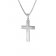 trendor 83624 Men's Necklace with Cross Pendant Silver Image 1