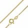 trendor 35922 Kleeblatt Anhänger Gold 333 (8 Karat) + goldplattierte Halskette Bild 3