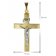 trendor 08489 Crucifix Pendant Gold 333/8K with Gold Plated Mens Necklace Image 7