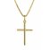 trendor 08496 Kreuz-Anhänger Gold 333 mit goldplattierter Halskette Bild 1