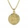 trendor 08520 St. Christopher Gold Pendant with Gold Plated Mens Necklace Image 1