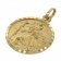 trendor 08520 St. Christopher Gold Pendant with Gold Plated Mens Necklace Image 2