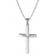 trendor 08477 Kreuz-Anhänger an Halskette für Männer Silber 925 Bild 1