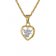 trendor 08553 Heart Pendant Girls Necklace Gold 333/8K Image 1