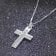 trendor 08803 Kreuz mit Halskette für Männer 925 Silber 60 cm Bild 2