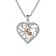 trendor 08812 Heart Pendant with Necklace Silver 925 Two-Tone Image 1