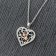 trendor 08812 Heart Pendant with Necklace Silver 925 Two-Tone Image 3