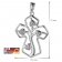 trendor 08820 Necklace With Pendant Silver 925 Cross with Tree of Life Image 7