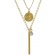 trendor 08997 Halskette für Damen 925 Silber Goldplattiert Zirkonias Bild 1