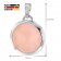 trendor 75024 Silver Women's Necklace Chalcedony Pink Image 7