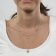 trendor 75065 Halskette für Damen 925 Silber Goldplattiert 2-reihig Zirkonias Bild 4