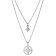 trendor 75066 Necklace For Women 925 Sterling Silver Double Row Image 1
