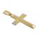 trendor 75116 Cross 333 Gold Two-Colour with Goldplated Necklace 42/40 cm Image 2