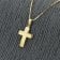 trendor 75224 Cross Pendant 20 mm Gold 333 (8 ct) with Gold-Plated Necklace Image 3