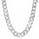 trendor 75232 Necklace for Men Silver 925 Curb Chain Width 7.8 mm Image 2