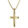 trendor 75263 Cross Pendant Gold 333 (8 Carat) + Gold-Plated Necklace Image 1