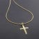 trendor 75263 Cross Pendant Gold 333 (8 Carat) + Gold-Plated Necklace Image 3