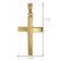 trendor 75263 Cross Pendant Gold 333 (8 Carat) + Gold-Plated Necklace Image 6