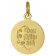 trendor 75325 Kids Necklace Angel Gold 585 (14 ct.) + Gold Plated Chain Image 2