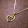 trendor 75404 Heart Pendant Gold 585/14 K with Gold Plated Silver-Necklace Image 2