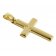 trendor 75421 Kreuz für Kinder 18 mm Gold 333 / 8 K + vergoldeter Silberkette Bild 2