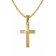 trendor 75426 Kreuz-Anhänger Gold 333 / 8 Karat mit vergoldeter Halskette Bild 1