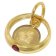 trendor 75398 Taufring Rubin Engel Gold 585 / 14 K mit vergoldeter Silberkette Bild 2