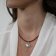 trendor 75498 Pendant Planet Earth Silver 925 + Garnet Necklace Image 5