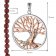 trendor 75516 Pendant Tree of Life Silver 925 + Garnet Necklace Image 5