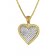 trendor 75560 Heart Pendant Gold 333 + Gold Plated Silver Necklace Image 1