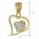 trendor 75561 Heart Pendant Gold 333 / 8 carat & Gold Plated Silver Necklace Image 7