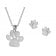 trendor 75571 Jewellery Set Necklace + Earrings Paw Sterling Silver 925 Image 1