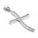 trendor 75599 Cross Pendant 20 mm with Necklace for Women Silver 925 Image 2