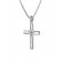 trendor 75560 Cross with Cubic Zirconia 25 mm + Necklace Silver 925 Image 1