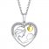 trendor 75686 Silver Necklace With Heart Mom and Baby Image 1