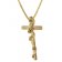 trendor 75787 Kreuz-Anhänger Rosenkreuz 333 Gold + goldplattierte Halskette Bild 1