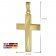 trendor 75814 Men's Cross Pendant Necklace Gold Plated Silver Image 7
